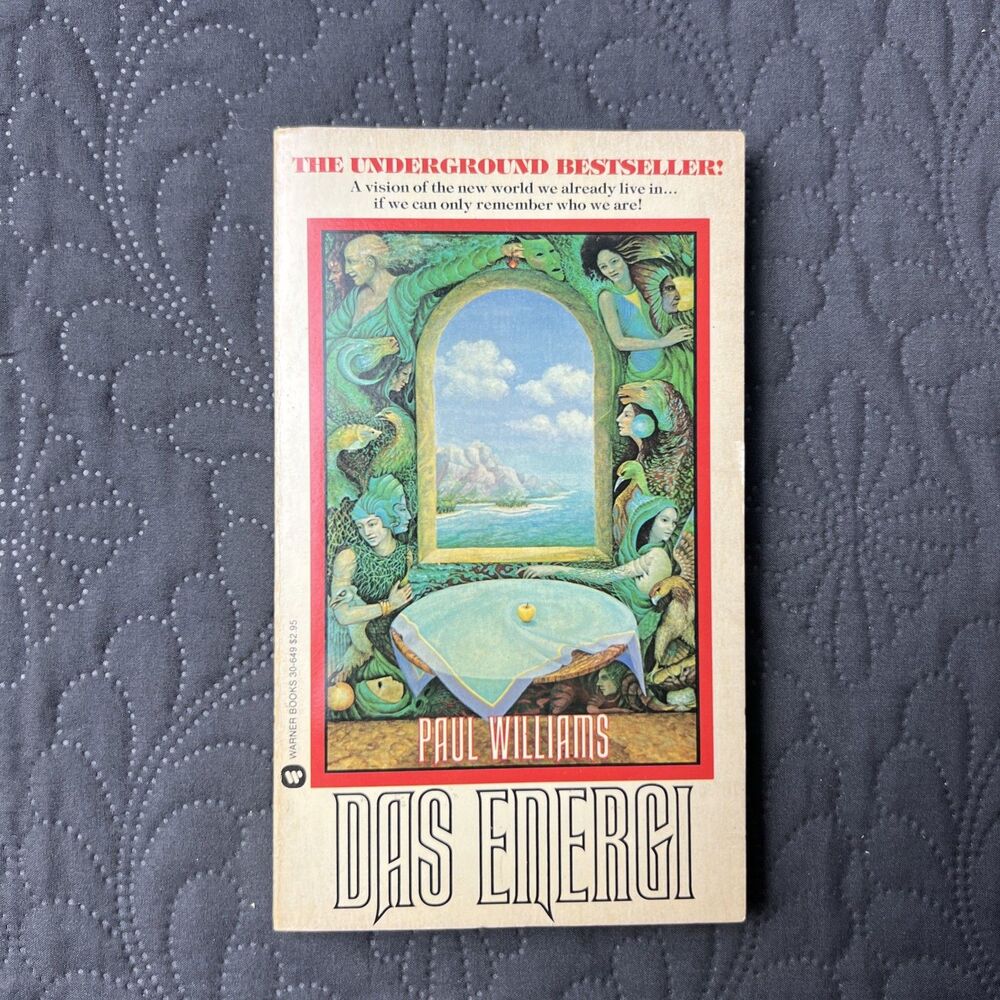 DAS ENERGI by Paul Williams Vintage 1978 Warner PB Early Print Philosophy Psyche